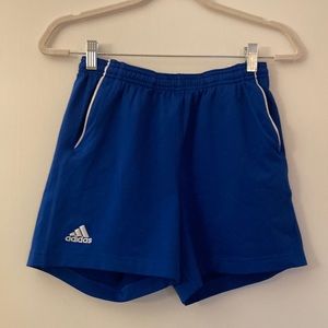 Blue Adidas shorts